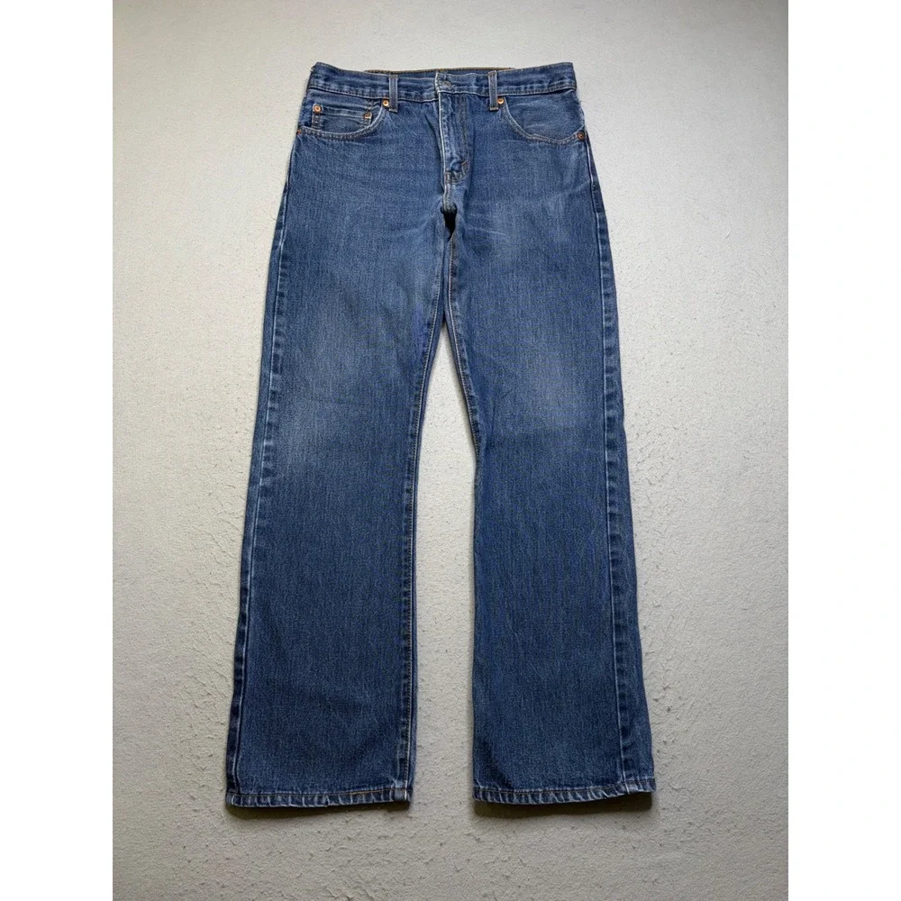 Levi's 517 Jeans Mens 34x32 Blue Bootcut Mid Wash Y2K Denim Cowboy Workwear